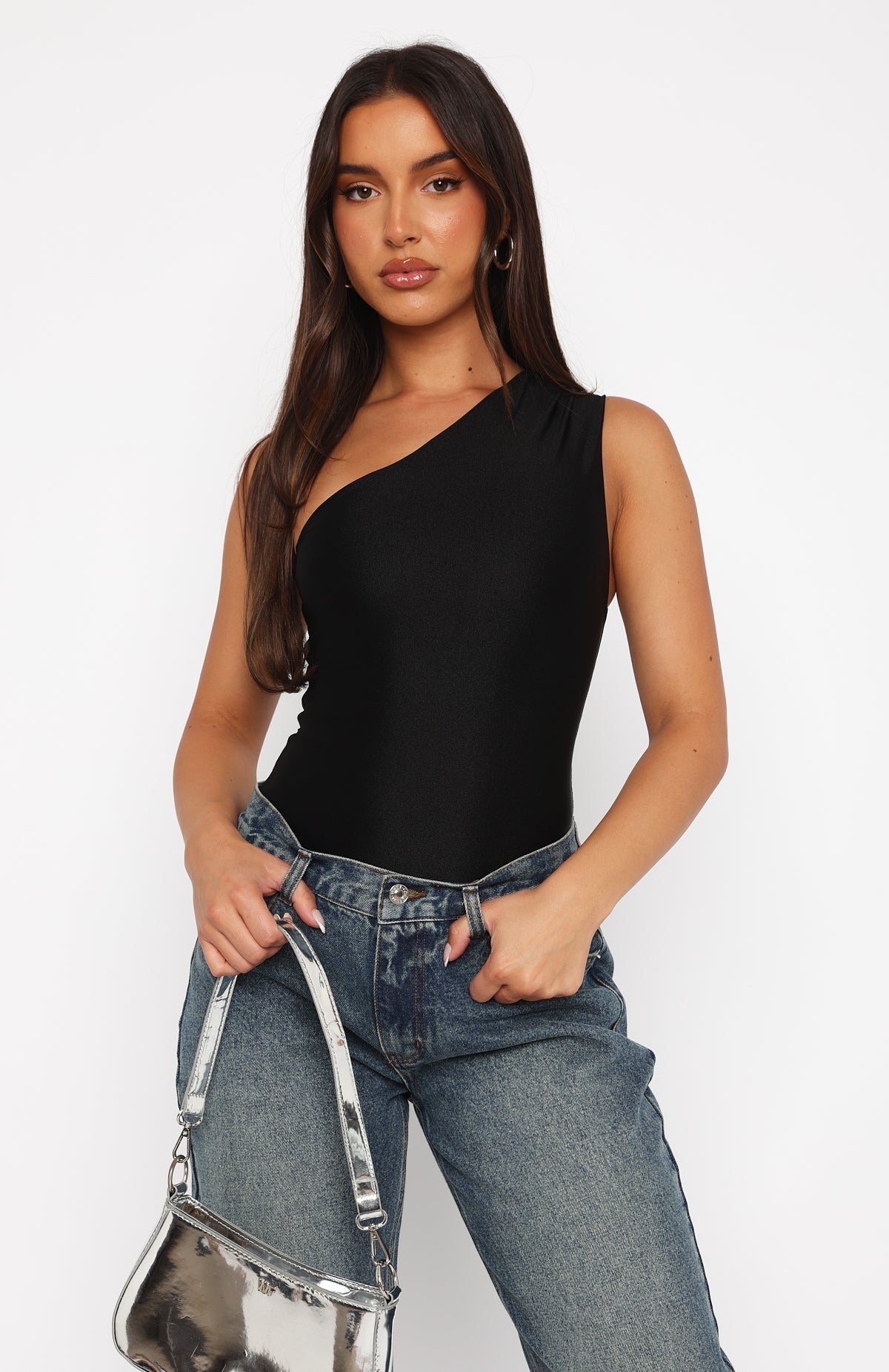 Wooden Heart Bodysuit Black