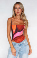 You'll Be Ok Bustier Sunset Petal