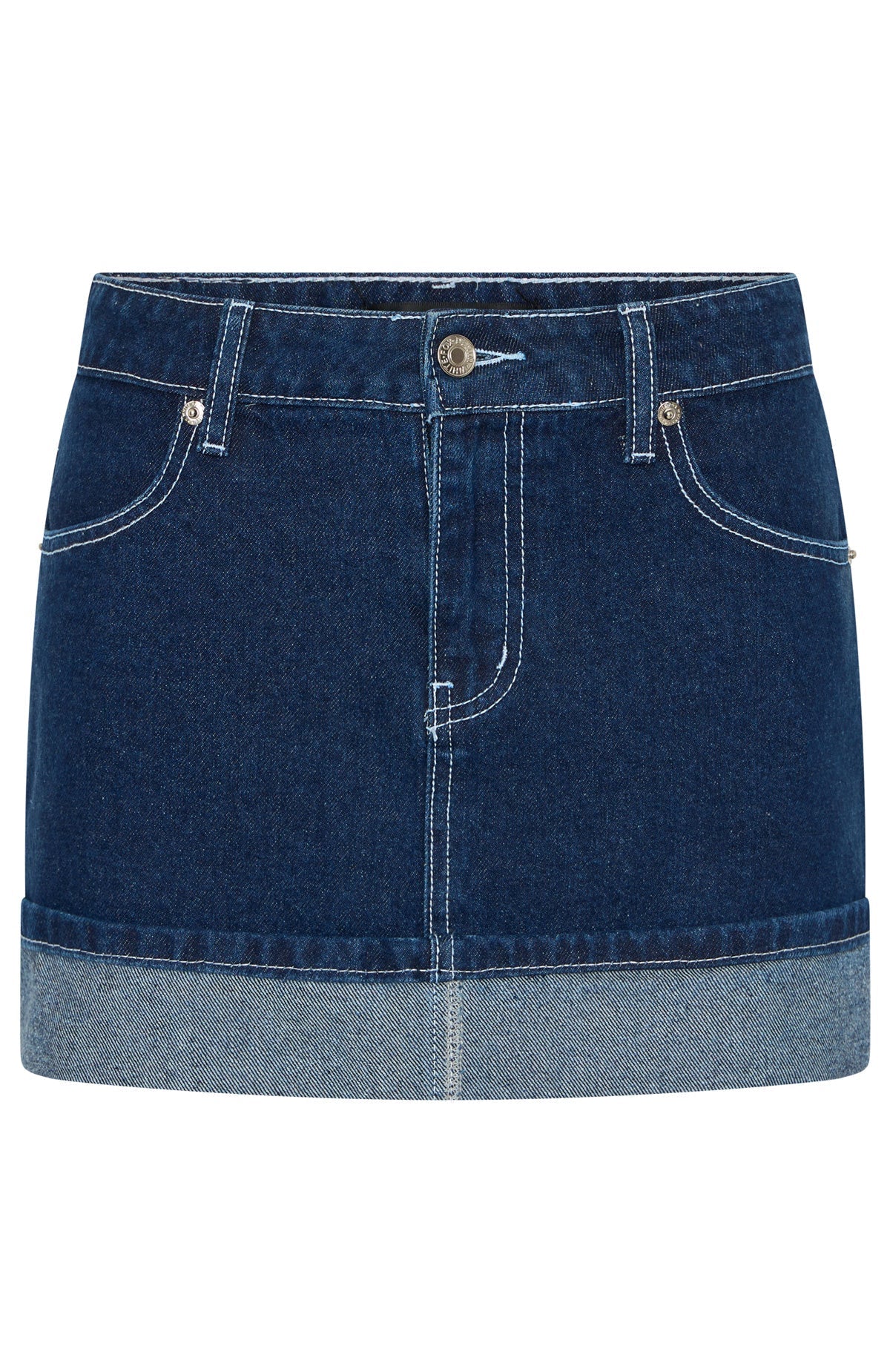 Charlotte Denim Mini Skirt Dark Indigo
