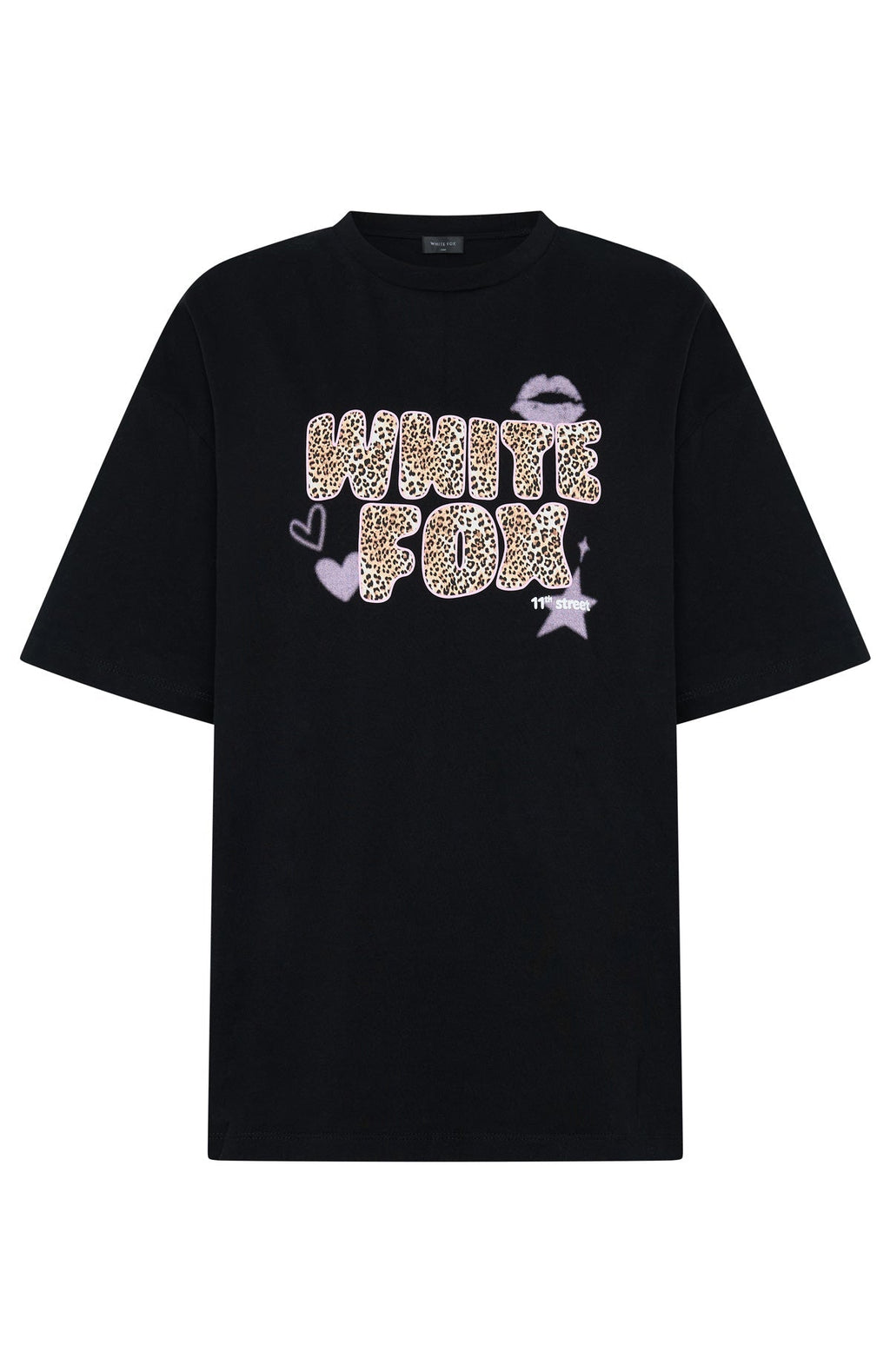 11th Street She's So Lucky Oversized Tee Licorice