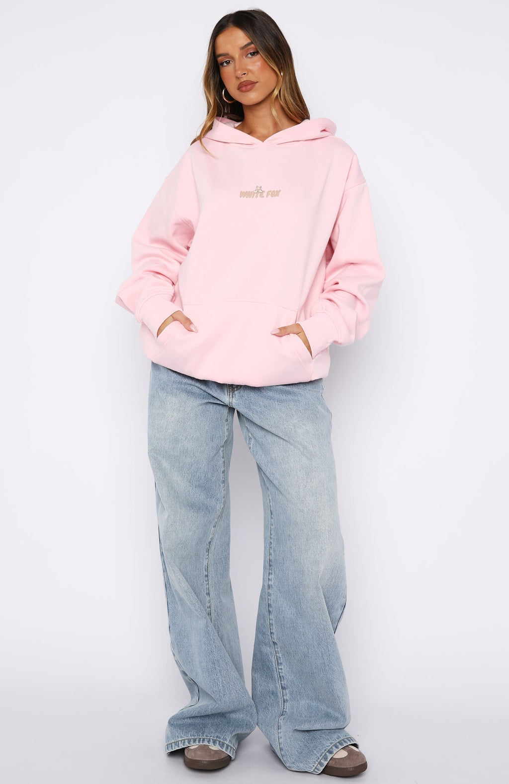 Bubbles & Foxy Friends Oversized Hoodie Marshmallow