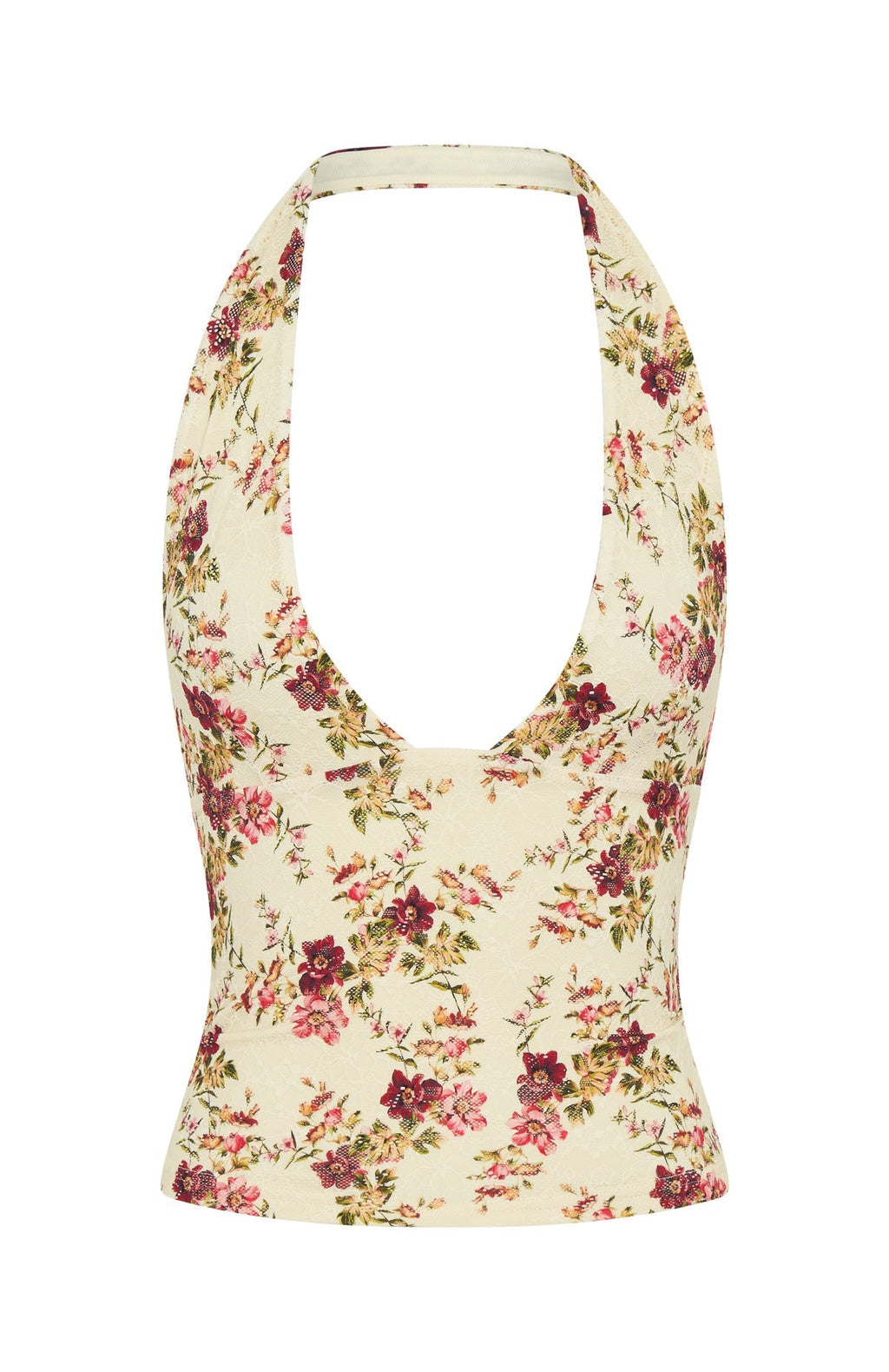 If You Please Lace Halter Top Antique Garden