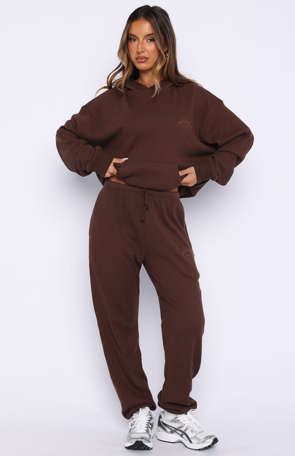 Moving Out Waffle Sweatpants Chocolate