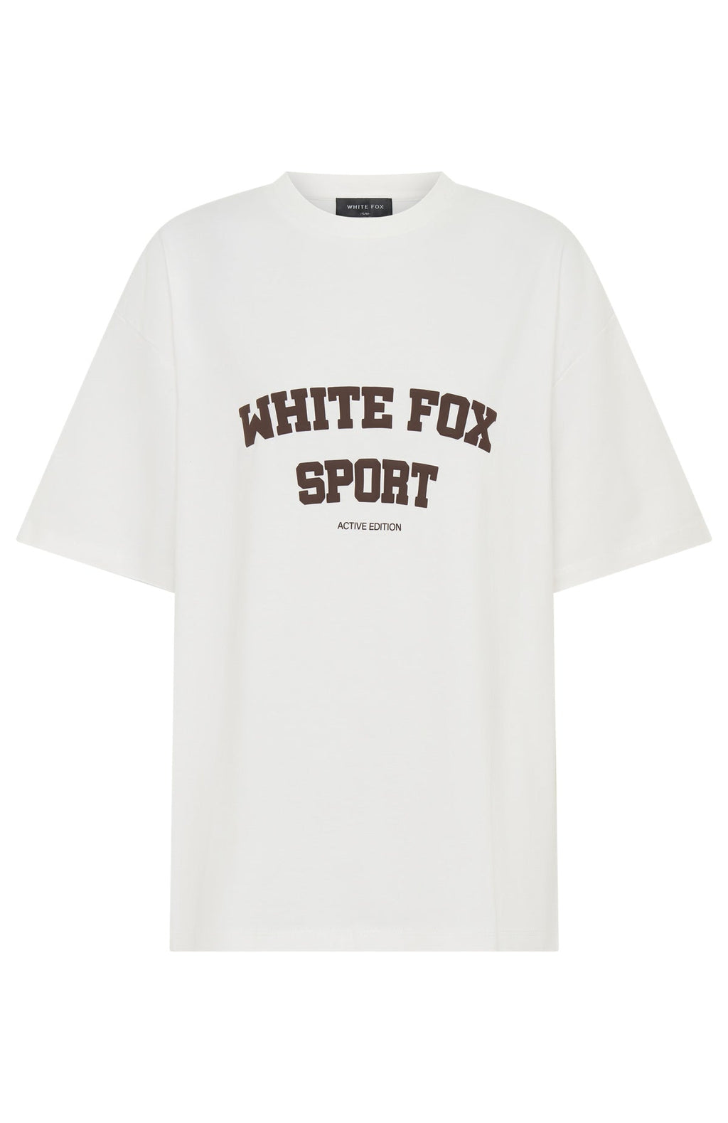 Winning Team Oversized Tee White/Chocolate